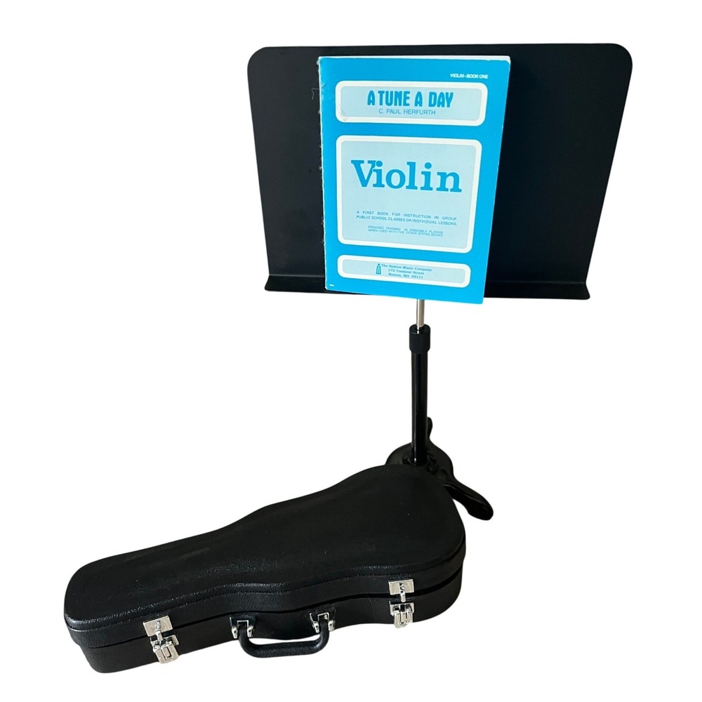 American Girl Violin Set with Case Bow Music Stand and Instruction Book Replica